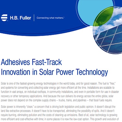 Adhesives Fast-Track Innovation in Solar