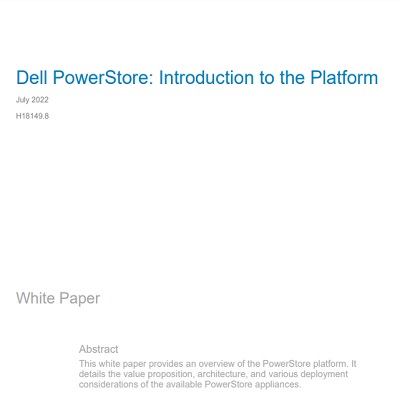 Dell PowerStore: Introduction